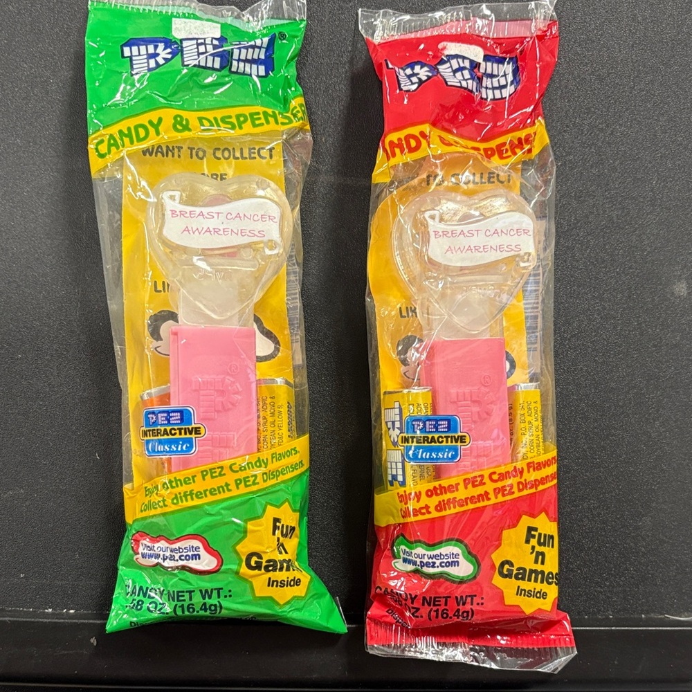 PEZ Breast Cancer Awareness Candy Dispensers